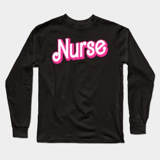 Retro Nurse Gifts Nurse Week Gifts Womens Funny Nurse Long Sleeve T-Shirt